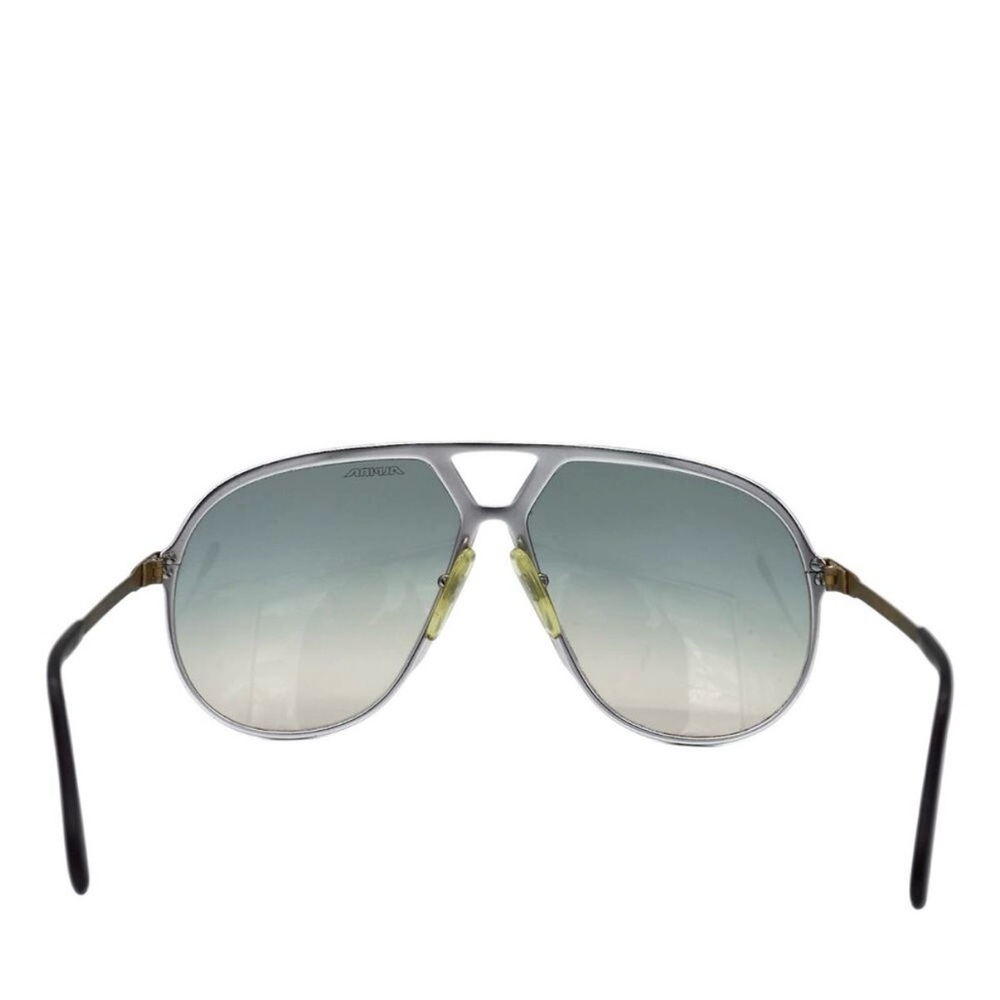 Gold Gradient Aviator Sunglasses - image 4